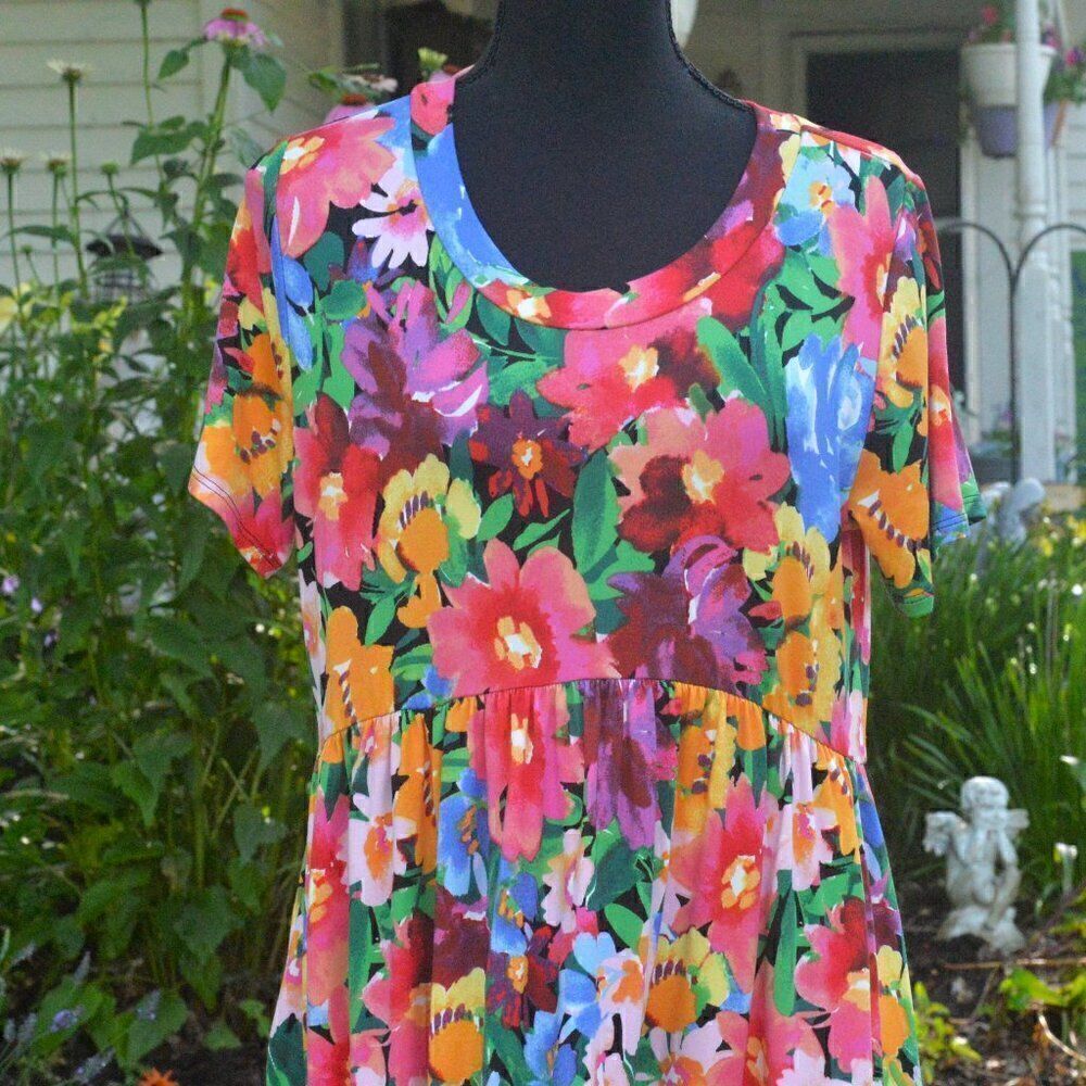 Haptics by Holly Harper Floral Print Fit & Flare Babydoll Dress